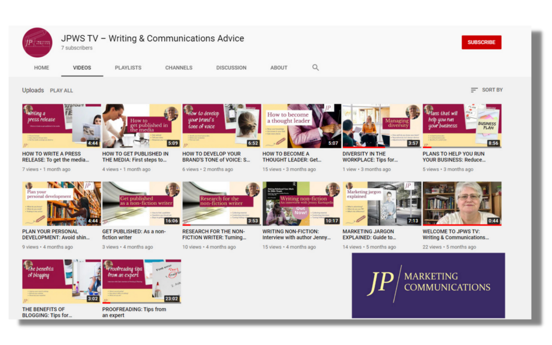 JP WRITING SERVICES – Joanne