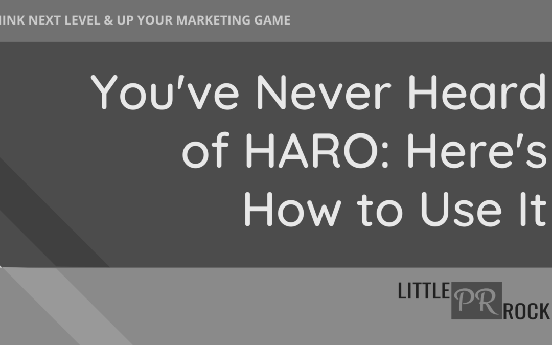 YOU’VE NEVER HEARD OF HARO: HERE’S HOW TO USE IT
